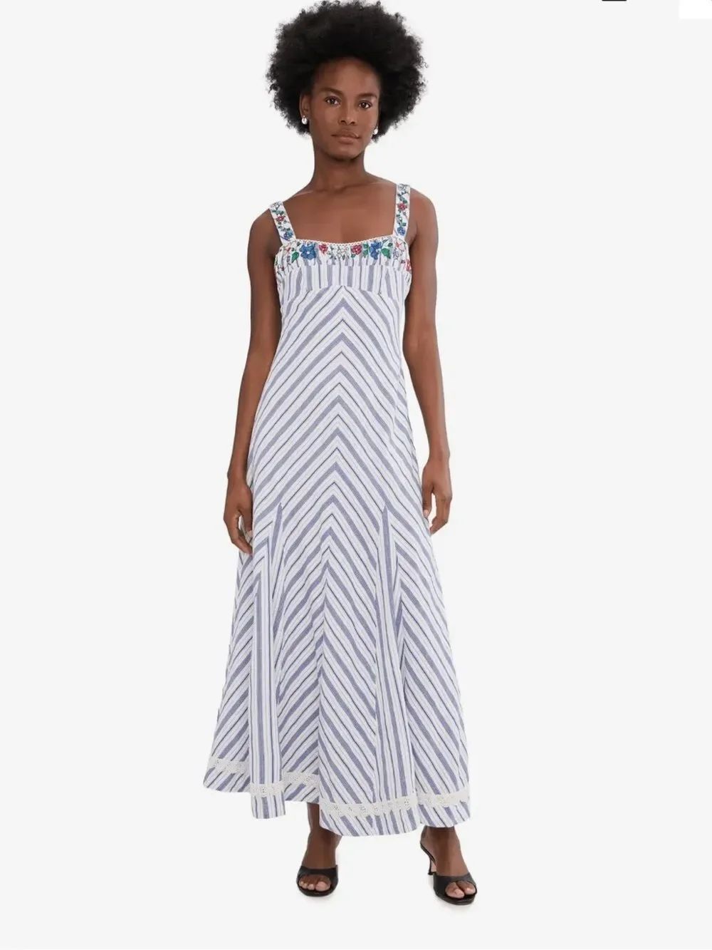 FREE PEOPLE Havenwood Maxi Dress / White Combo
